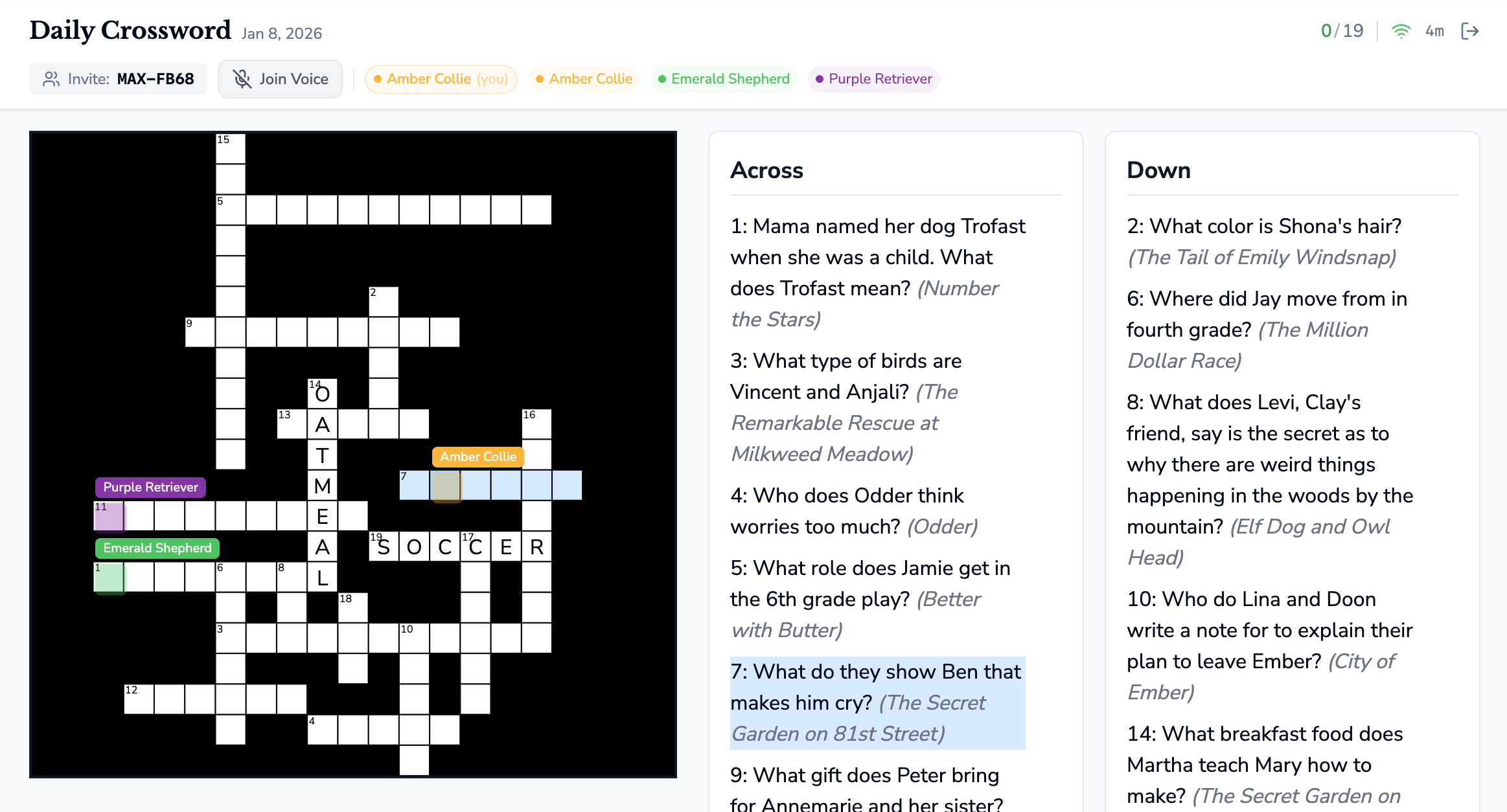 OBOB.DOG Daily Crossword