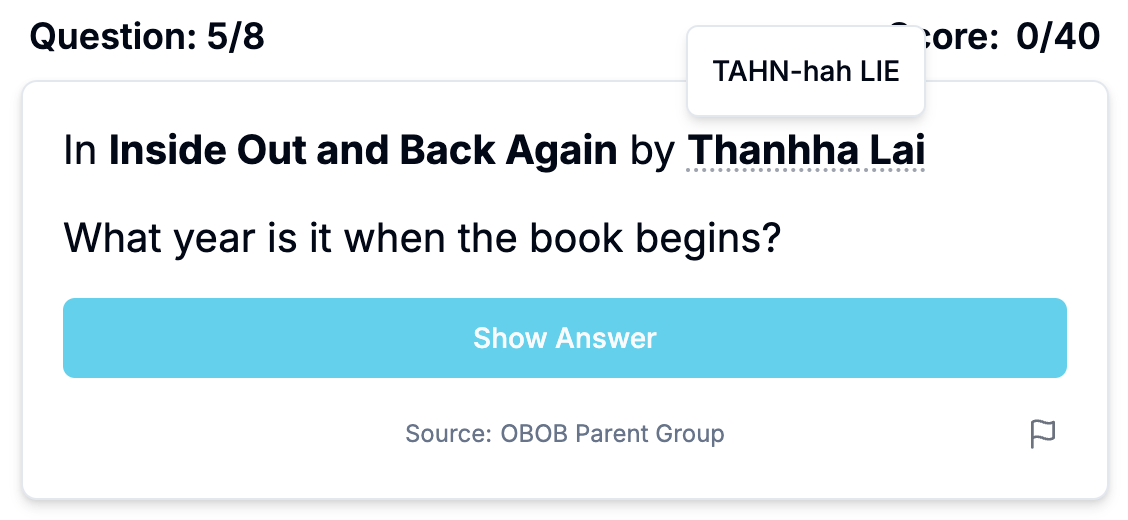 Author pronunciation example 2